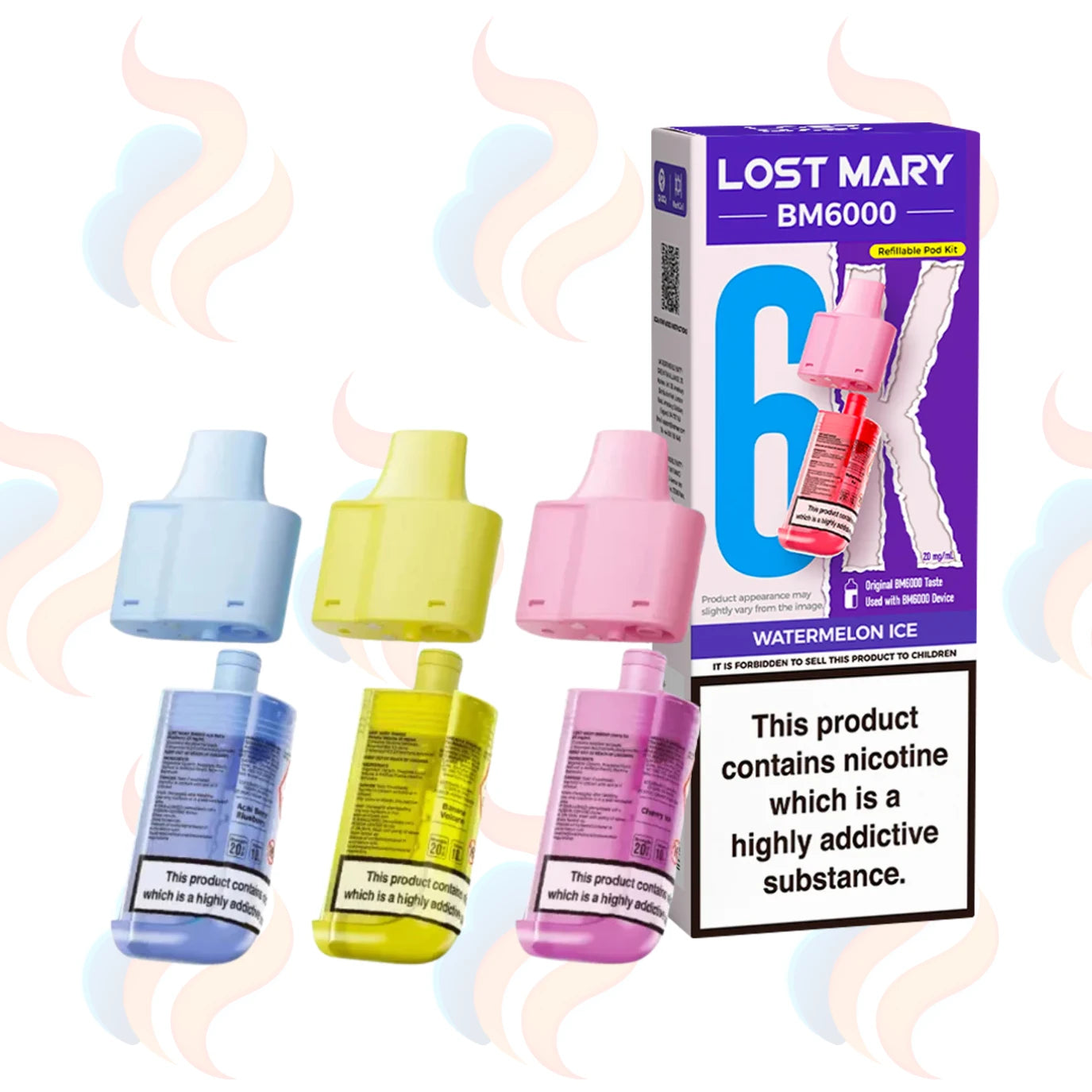 lost mary bm6000 refill pods Lost Mary BM6000 Miami Mint Vape Kit