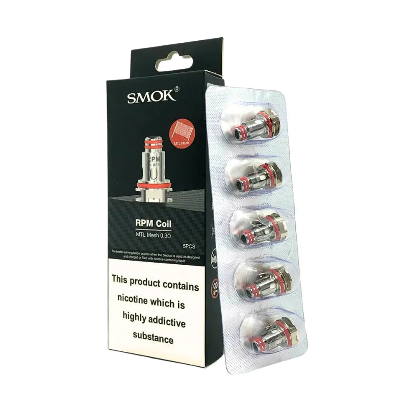 Smok RPM 0.6Ohm Triple Coils Pack of 5 Hardware UK Vape Supply