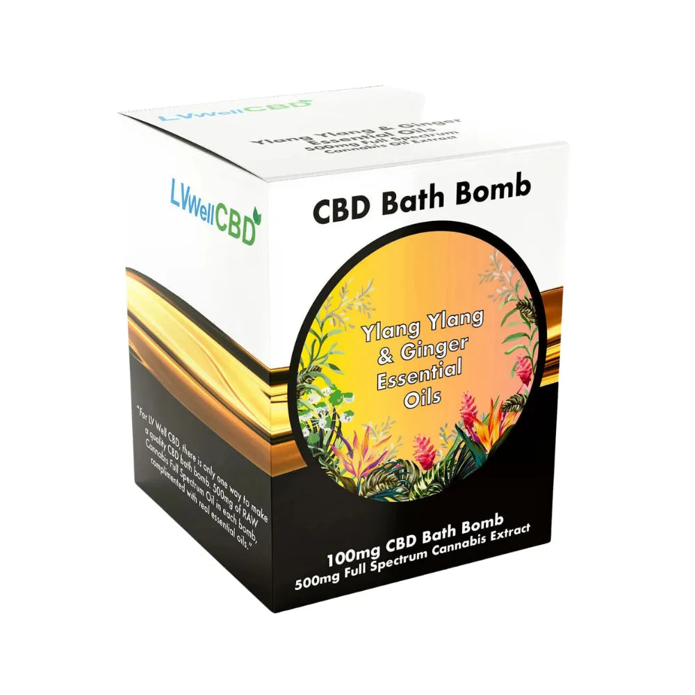 LVWell CBD - CBD Bath Bomb Sleep – Ylang Ylang and Ginger