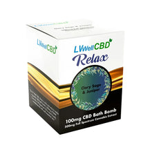 LVWell CBD - CBD Bath Bomb Relax – Clary Sage and Juniper