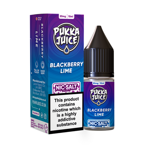 Pukka Nic Salts Blackberry Lime - 10ml