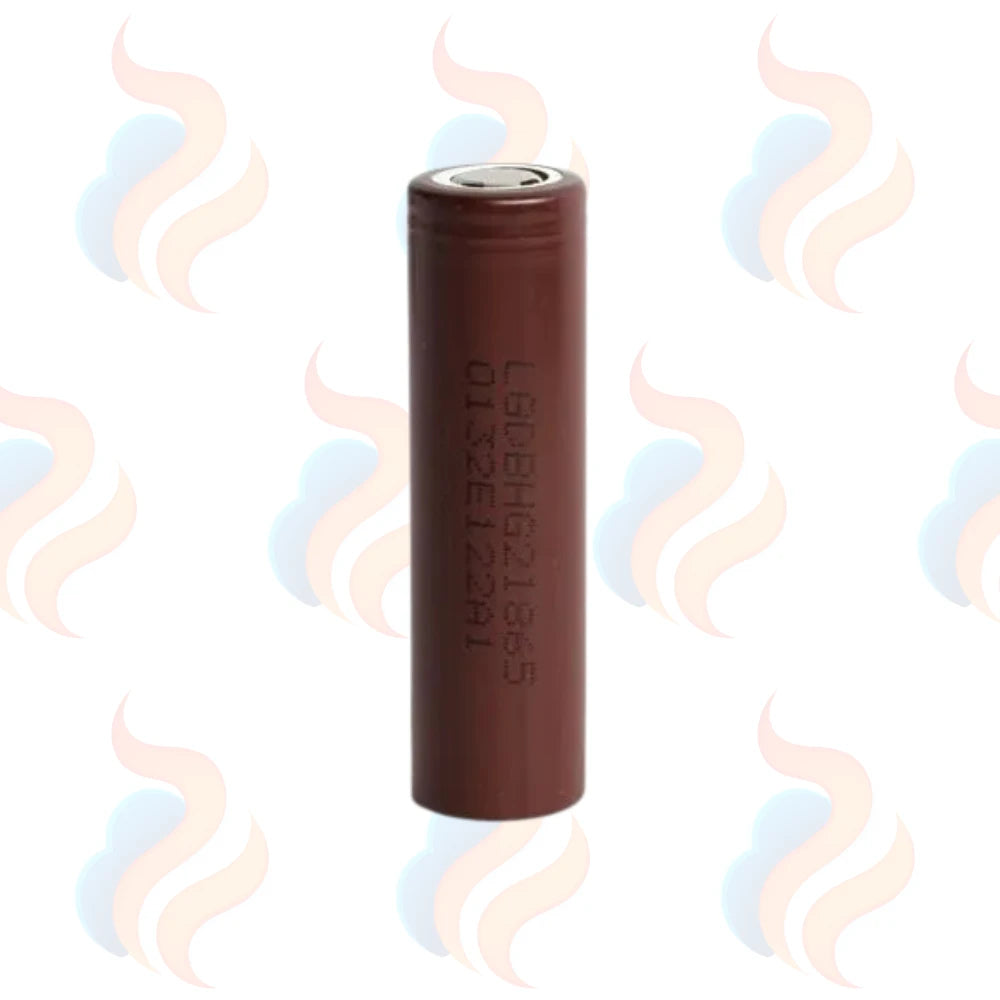 Brown battery on a white background