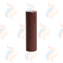 Brown battery on a white background