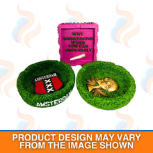 Ceramic Ashtray – Three Stylish & Durable Smoking Ashtrays on a white background