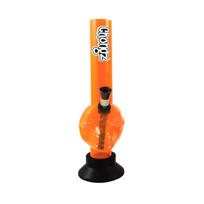 Orange Chongz 20cm "J-Shway" bong on a white background.
