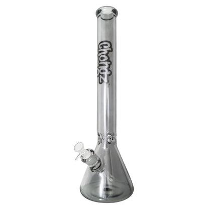 Chongz large borosilicate glass waterpipe with beaker base design and brand logo