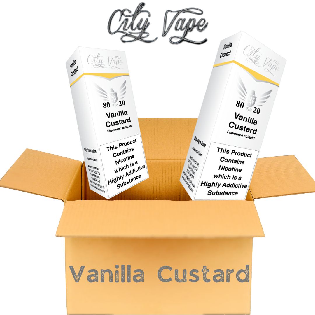 Lge Case CityVape 480x10ml Vanilla Cust 3mg (No 15)