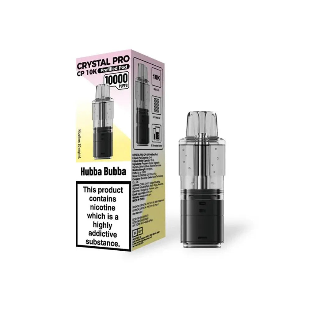 Crystal Pro CP10k prefilled pod  hubba bubba