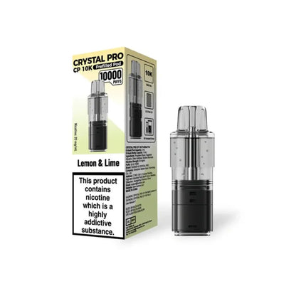 Crystal Pro CP10k prefilled pod Lemon and Lime