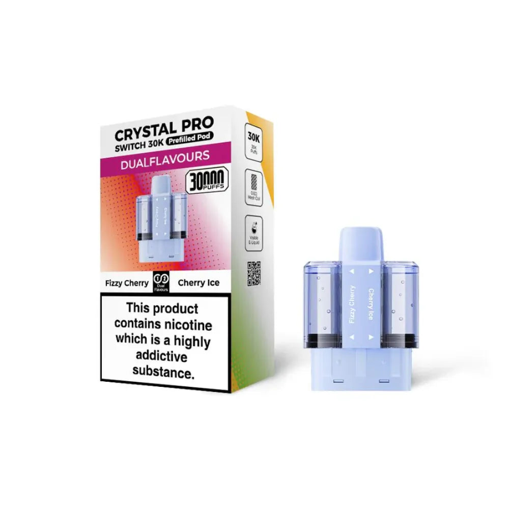 Crystal Pro Switch 30k prefilled pods fizzy cherry/cherry ice