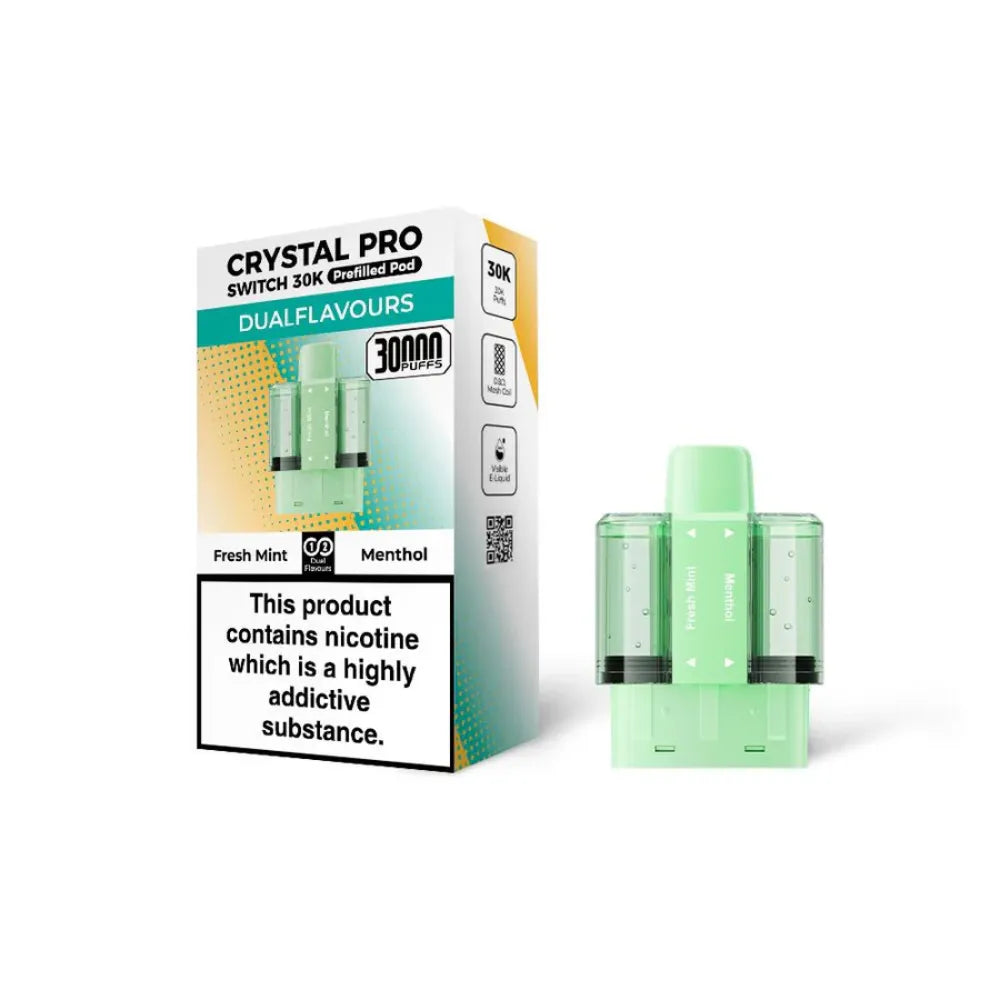 Crystal Pro Switch 30k prefilled pods fresh mint/menthol