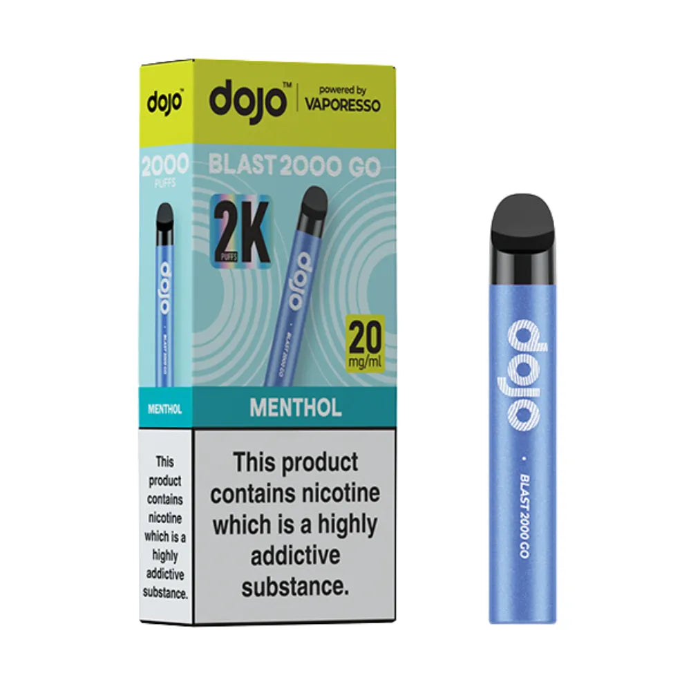  dojo vape pen and packaging on a white background