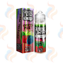 Double Drip "Crystal Mist" E-liquids on a white background with UK Vape Supply Logo