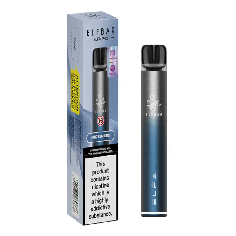 Elfa Pro By Elf Bar | Prefilled Vape Kit | UK Vape Supply UK Vape Supply Ltd. Elfa Pro By Elf Bar | Prefilled Vape Kit | UK Vape Supply UK Vape Supply Ltd.