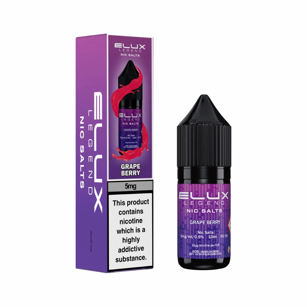 Elux Legend Nic Salts - 5mg - 10ml E-liquid