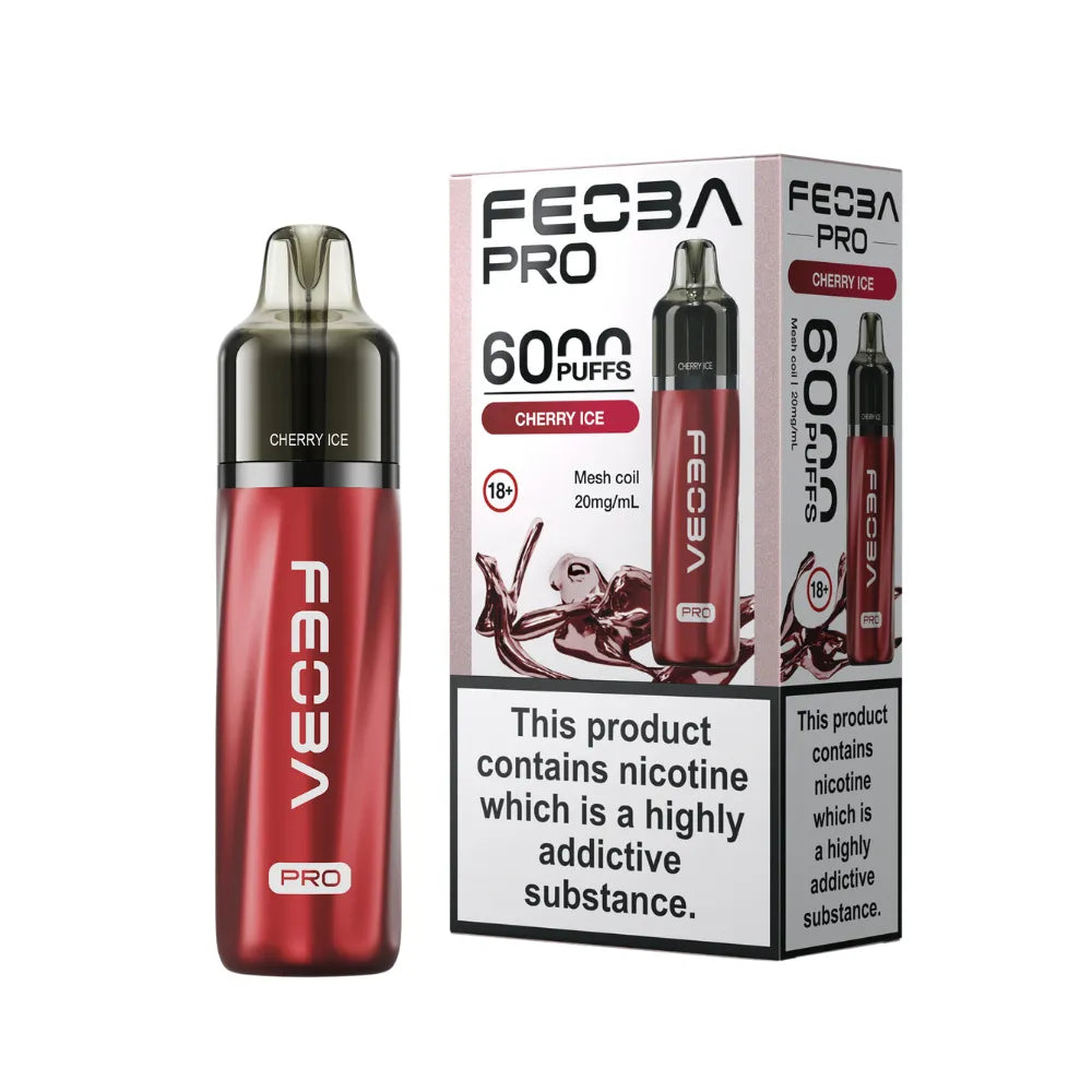 Red vape device with 'Vecna Pro' branding and packaging on a white background