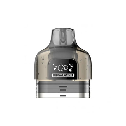 Fisco Vape refills with 'Juicy Peach' branding on a white background