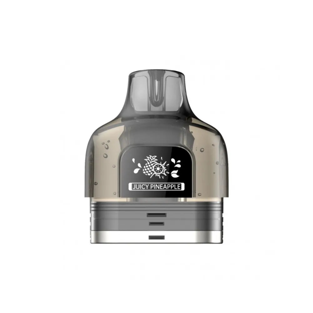 Fisco Vape refills with 'Juicy Pineapple' branding on a white background