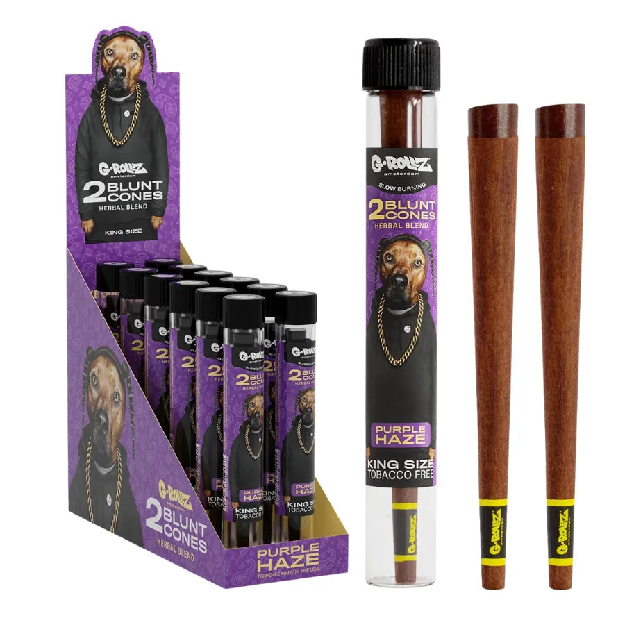 G-Rollz King-Size Blunt Cones - Purple Haze flavour