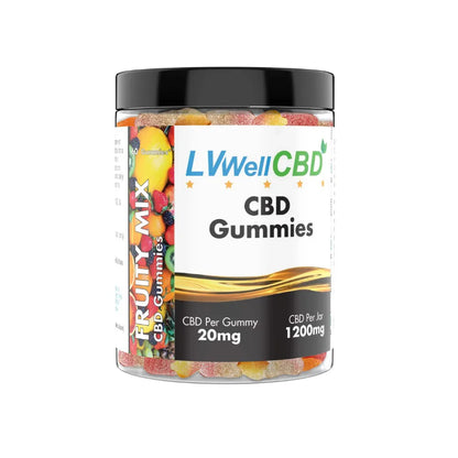 LVWell CBD - Fruity Mix 20mg CBD Gummies