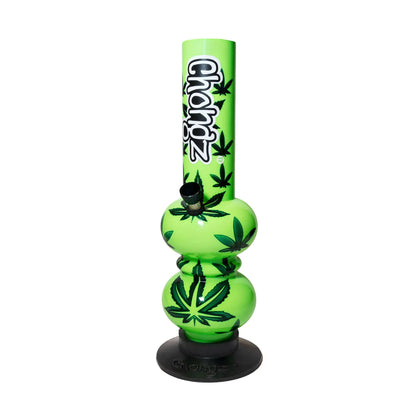 Chongz green leaf plastic double bubble waterpipe