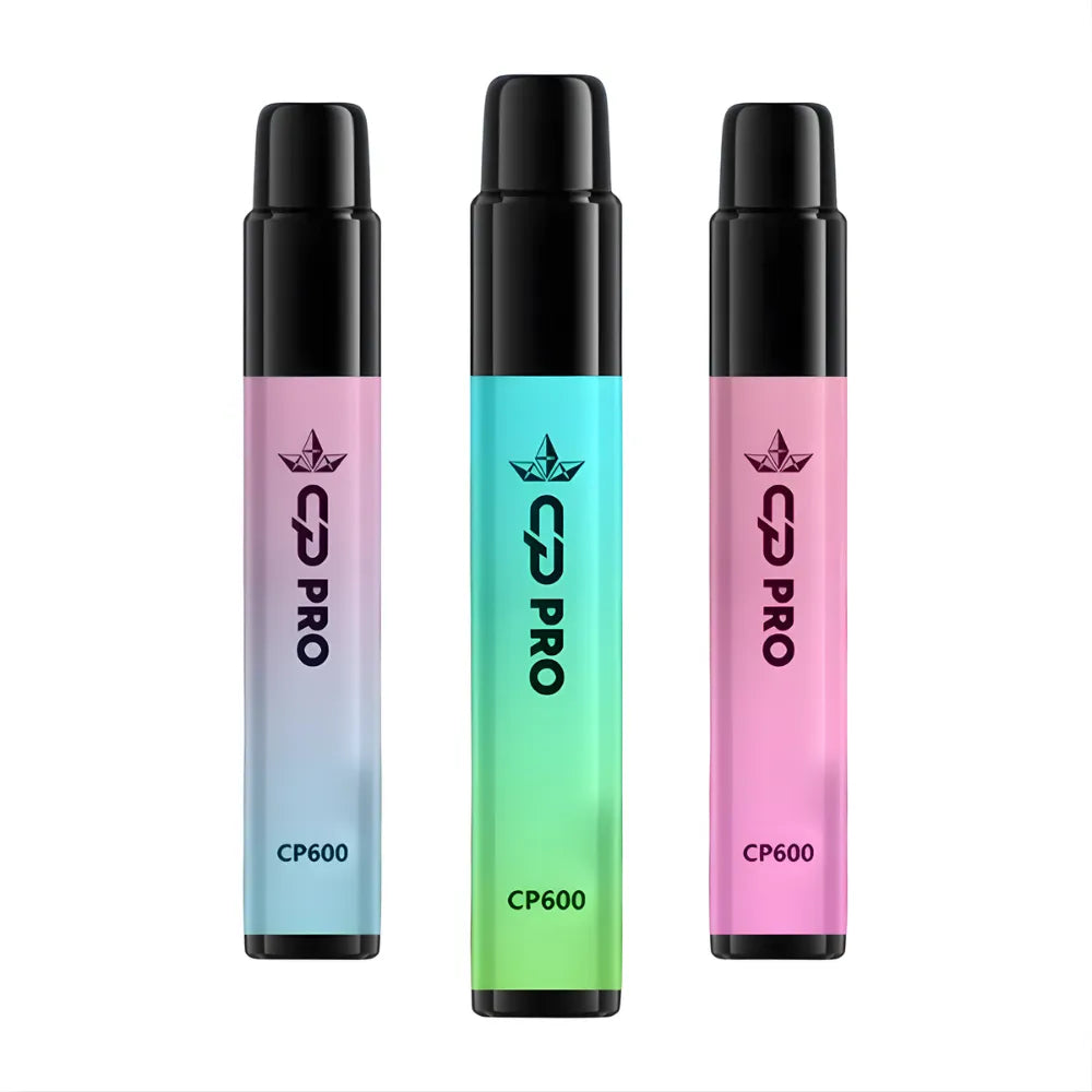 Three colourful Suonon x Crystal Pro Cp600 devices on a white background