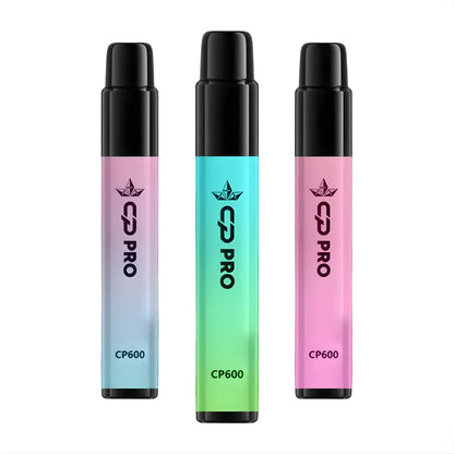 Three colourful Suonon x Crystal Pro Cp600 devices on a white background