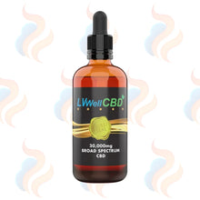 Gold Seal CBD oil dropper bottle with 'LVWell CBD' label on a white background