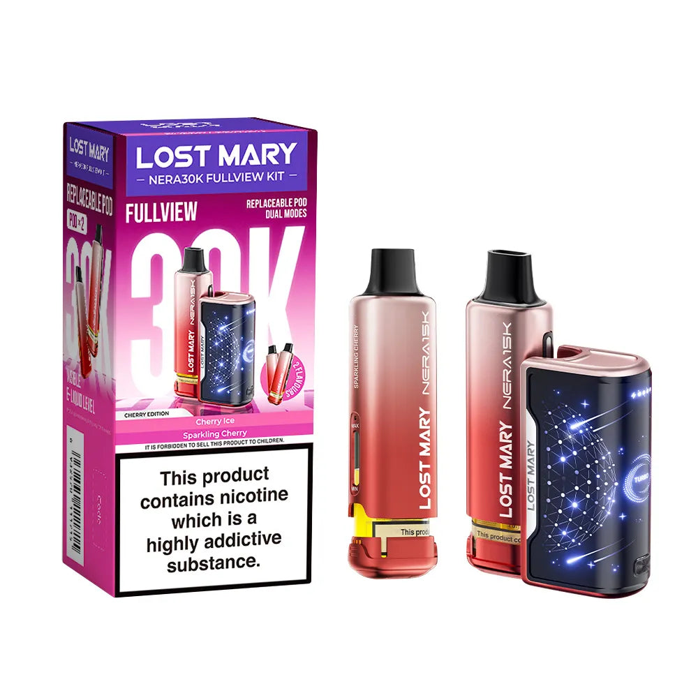 Lost Mary vape device and packaging on a white background