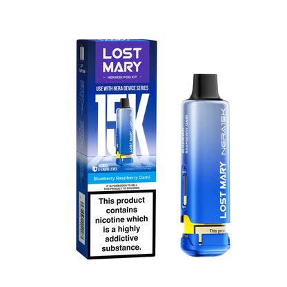 Lost Mary Nera 30k packaging and prefilled pod blueberry raspberry gami