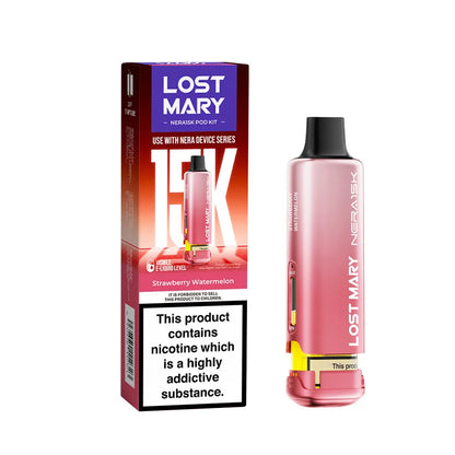 Lost Mary Nera 30k packaging and prefilled pod strawberry watermelon