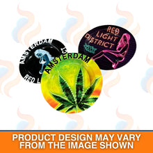 Amsterdam Style Metal Ashtrays – Durable Smoking Ashtrays with Bold Designs on a white background
