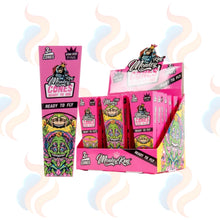 Monkey King Pre-Rolled Cones – King Size Natural Cones with Tray (Box of 18) on a white background