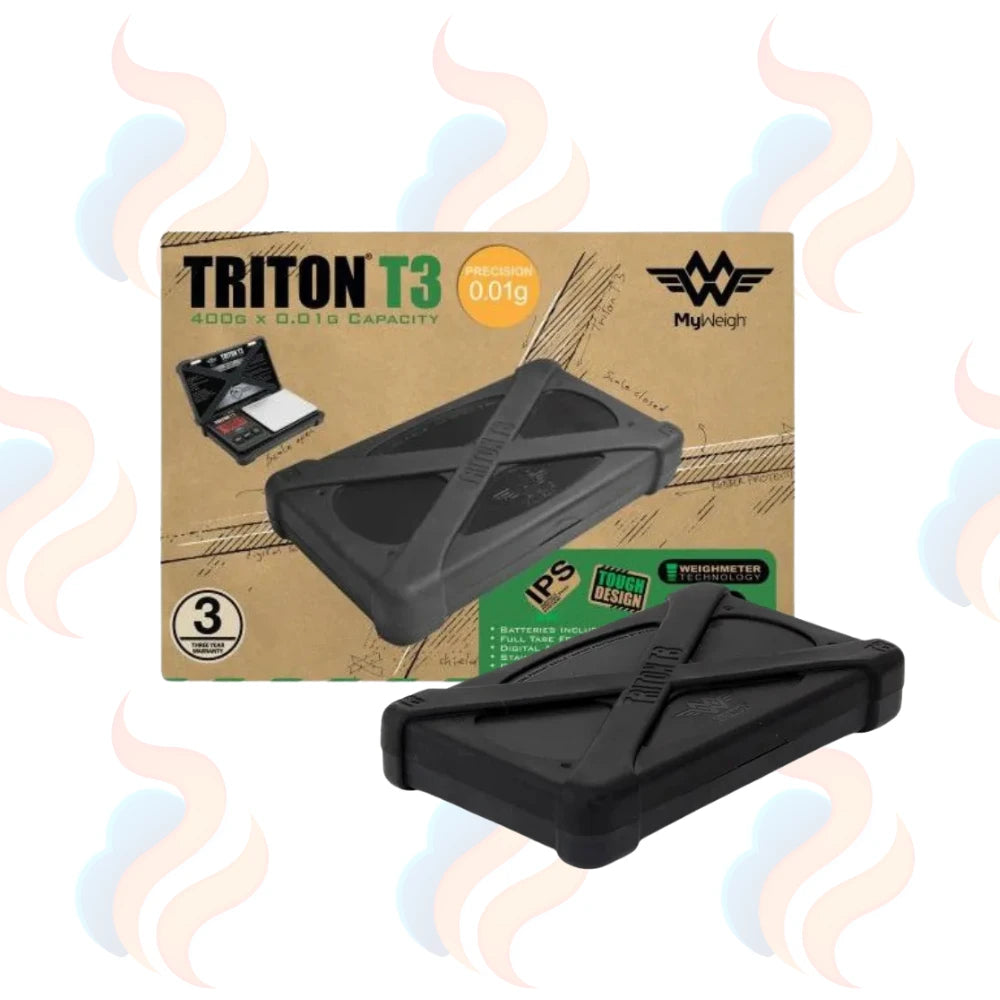 Triton T3 Digital Scales – 400g x 0.01g Precision Pocket Scales on a white background