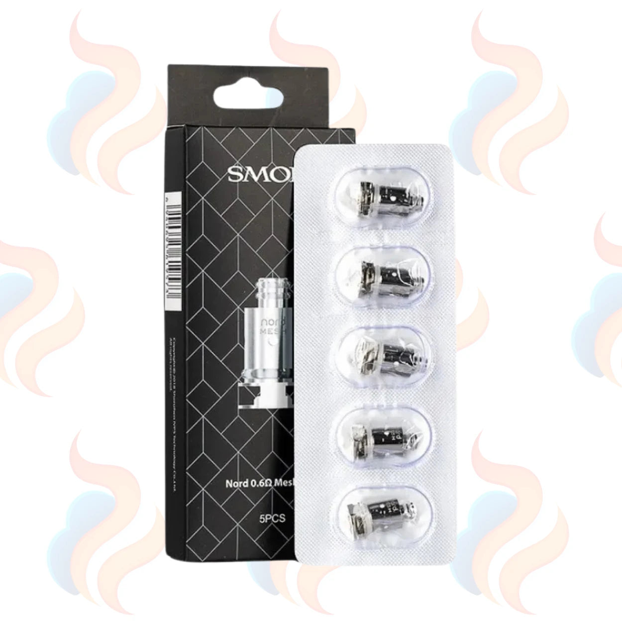 SMOK Nord vape coils packaging with black and white design on a white background