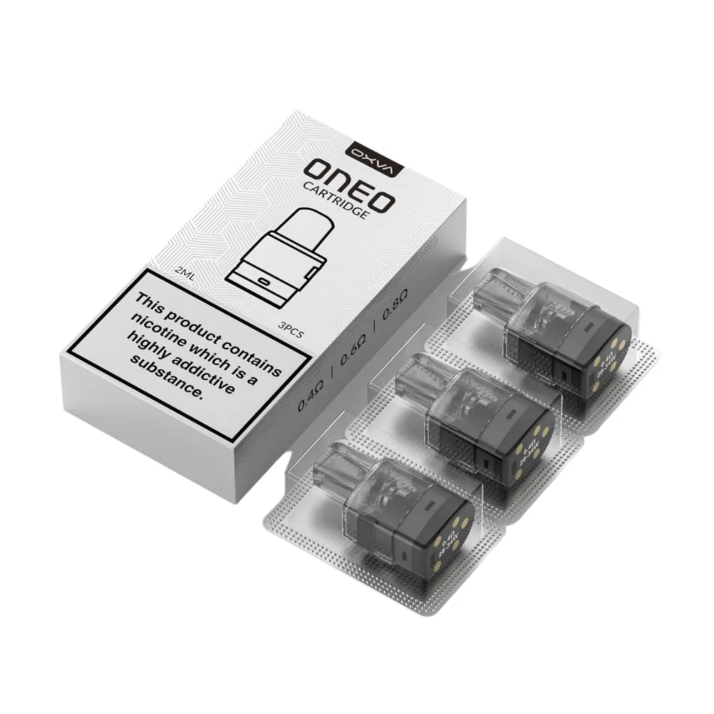 OXVA ONEO cartridges with packaging on a white background