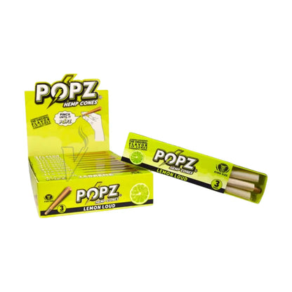 Popz - Hemp Cones - 12pcs Of 36 Cones