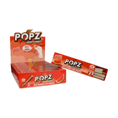 Popz - Hemp Cones - 12pcs Of 36 Cones