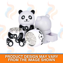 Panda-themed grinder set on a white background