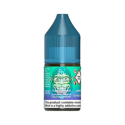 R&M Tornado 7000 Salts blue razz cherry bottle on a white background