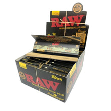 Raw - Black Connoisseur Papers With Tips - 24pcs