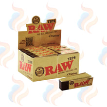RAW Original Rolling Tips – Natural Unrefined Filter Tips on a white background