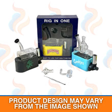 Rig in One Portable Dab Rig – All-in-One Travel Dab Kit on a white background