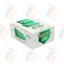 Rizla Medium Thin Green Rolling Papers on a white background