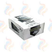 Rizla Super Thin Silver Rolling Papers on a white background