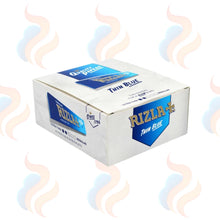 Rizla Thin Blue Rolling Papers on a white background