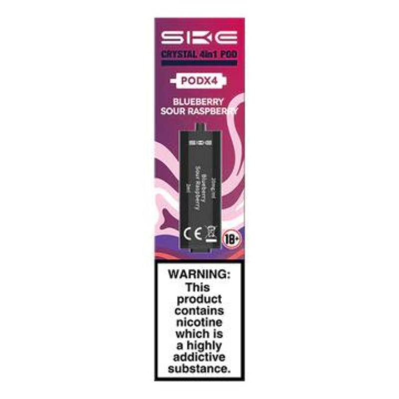 SKE Crystal 4in1 Pods - Blueberry Sour Raspberry