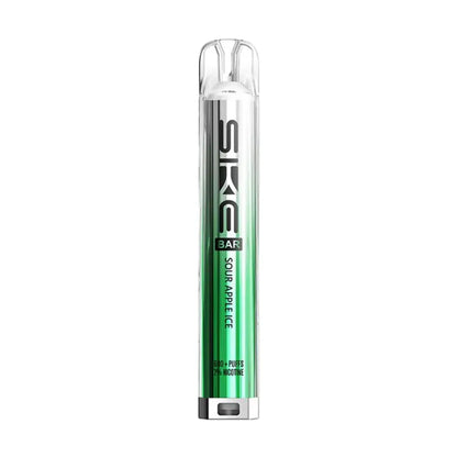 SKE vape pen with green and silver design on a white background