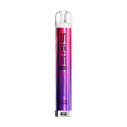 Pink and purple vape device with 'SKG' branding on a white background