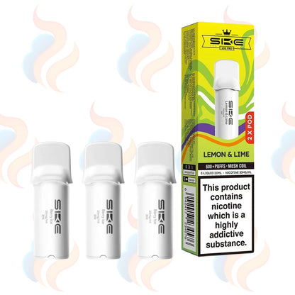 Three SKE Pro 600 refills on a white background with UK Vape Supply Logo